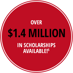 Over $1.7 million in scholarships available!