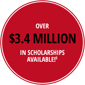 Over $1.4 million in scholarships available!