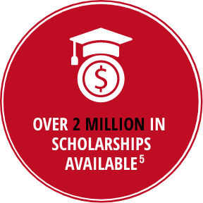 Over $2 million in scholarships available!