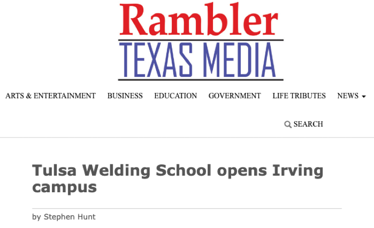 Tulsa Welding School opens Irving Campus