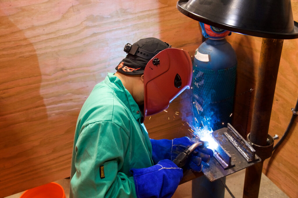 TWS Atlanta welding student