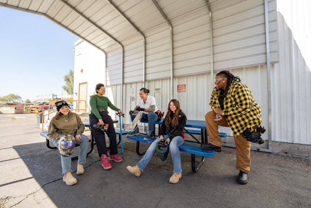 Group of women on site at TWS