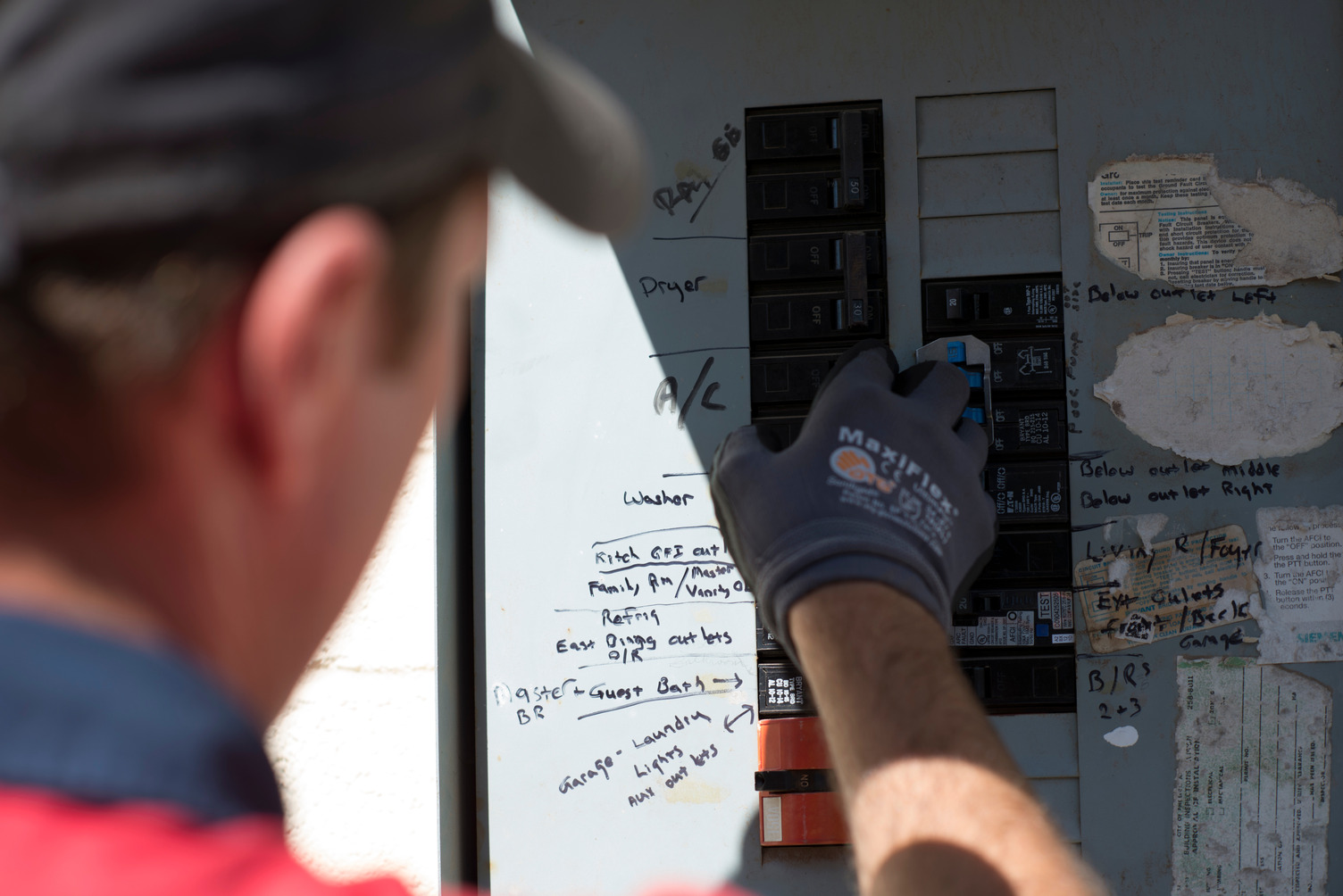 Electrician training panel
