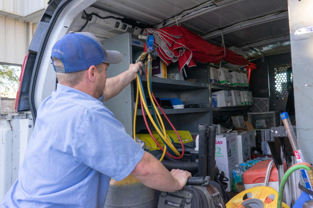 HVAC truck