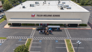 Tulsa Welding School Houston drone shot
