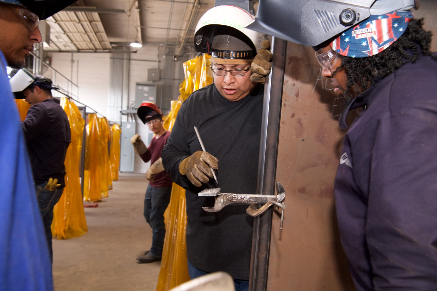 Dallas welding students