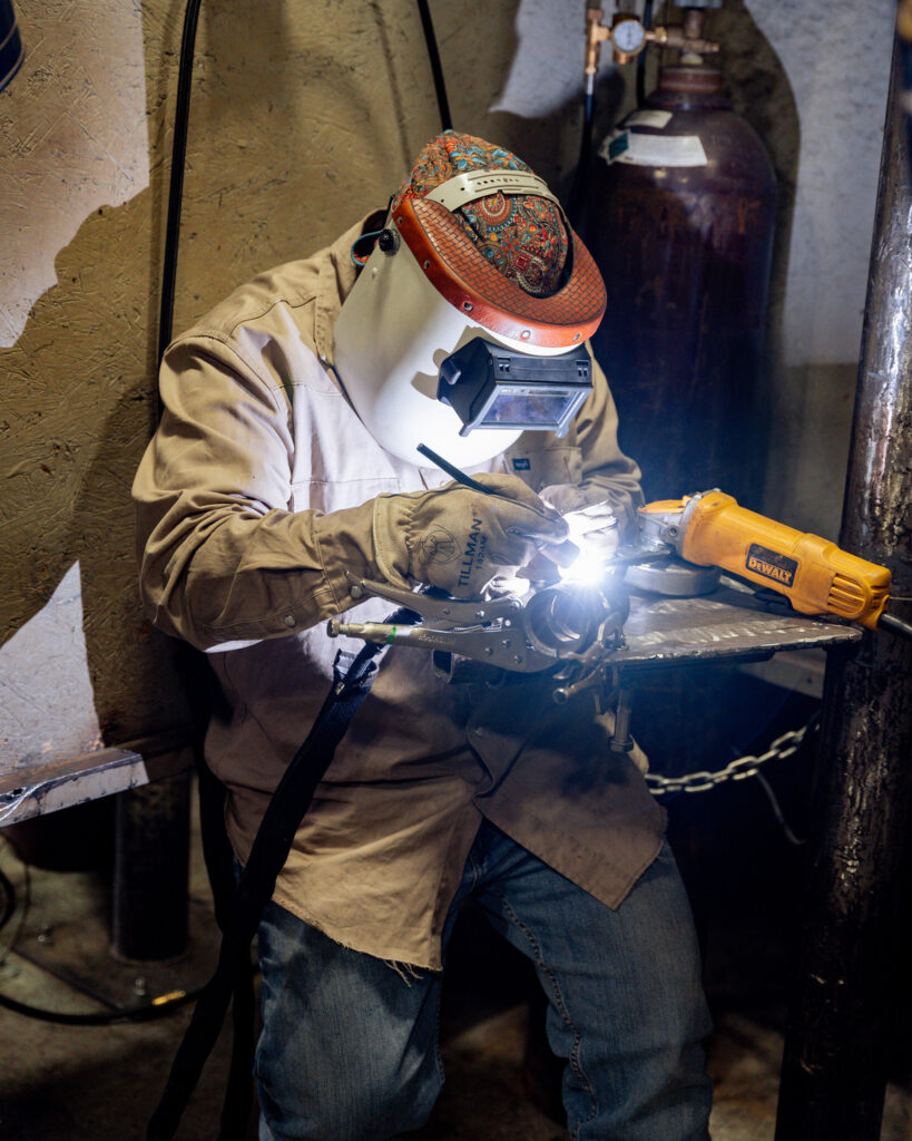 Tulsa Welding School student