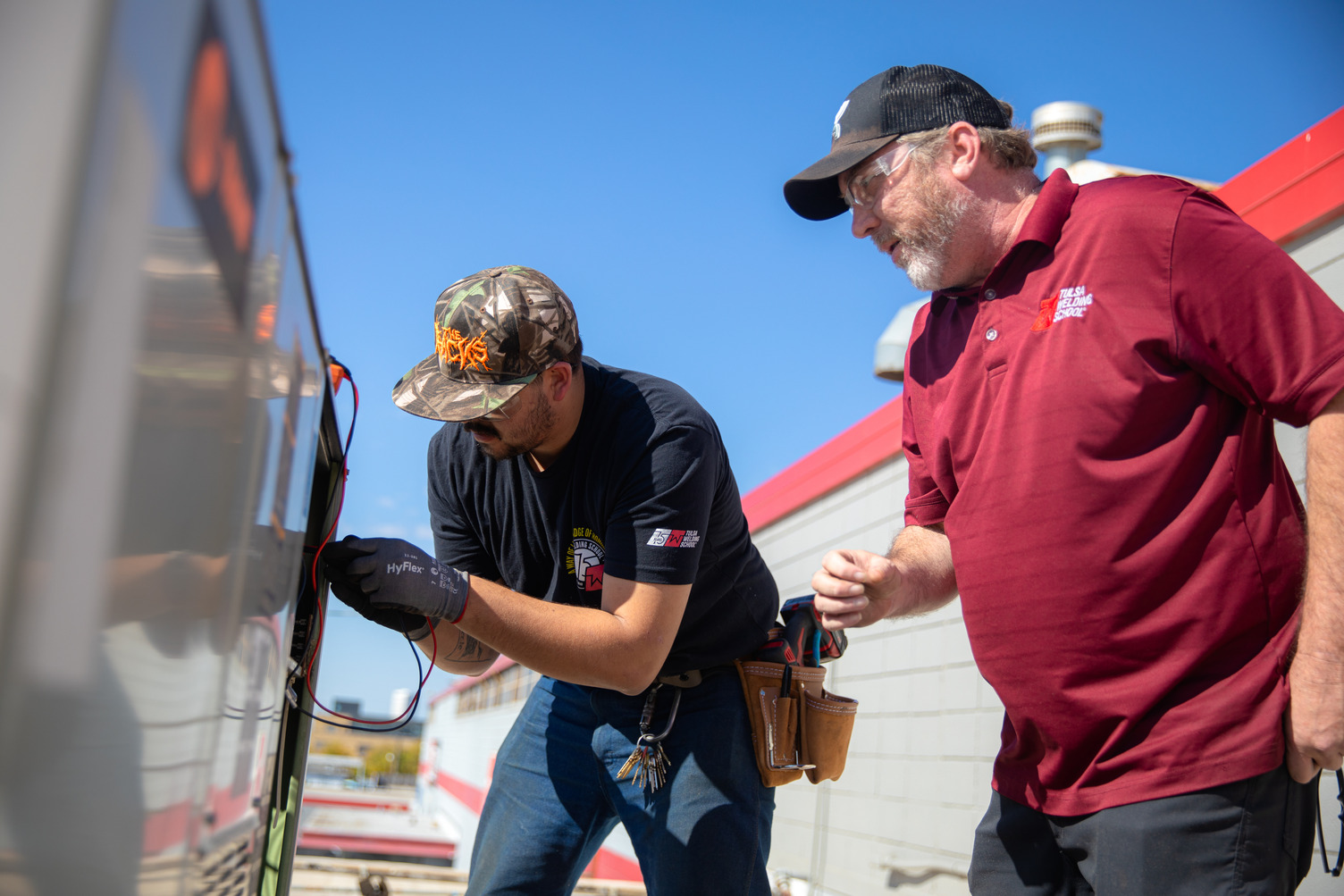 TWS HVAC training outside