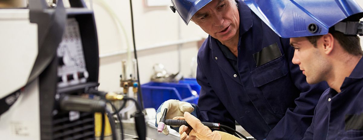 learning to use a tig welder