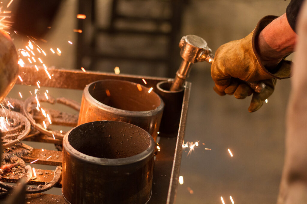 Welding parts