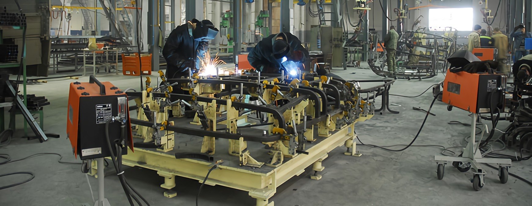 welding in a factory