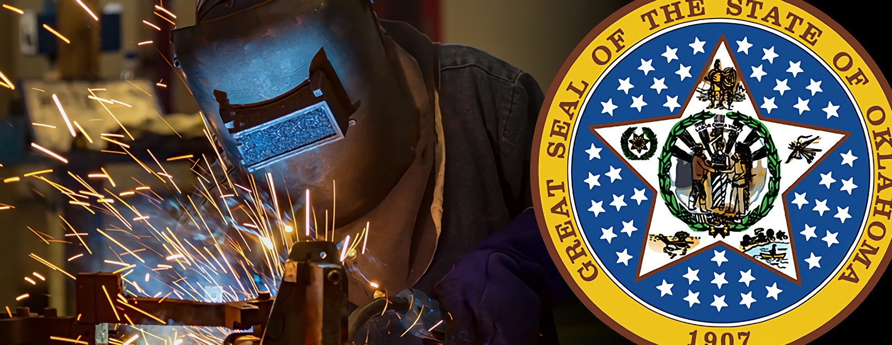 oklahoma state seal and skilled worker
